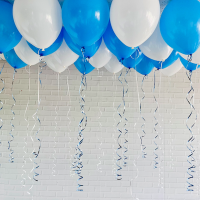 Пастель голубой/белый - 15шт